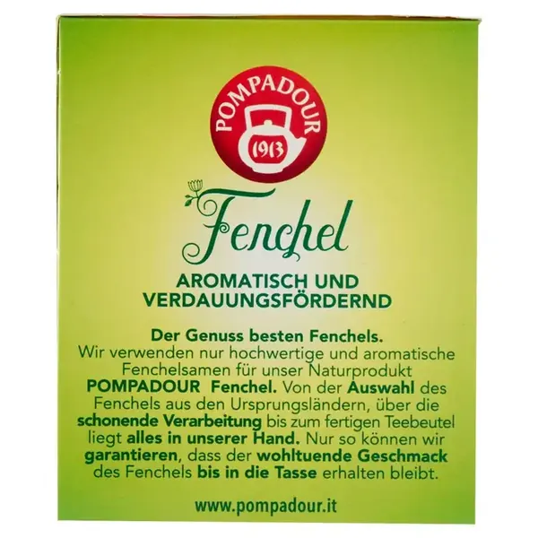 Pompadour Infuzie Finocchio Fenel 20 plic, Bax 12 buc